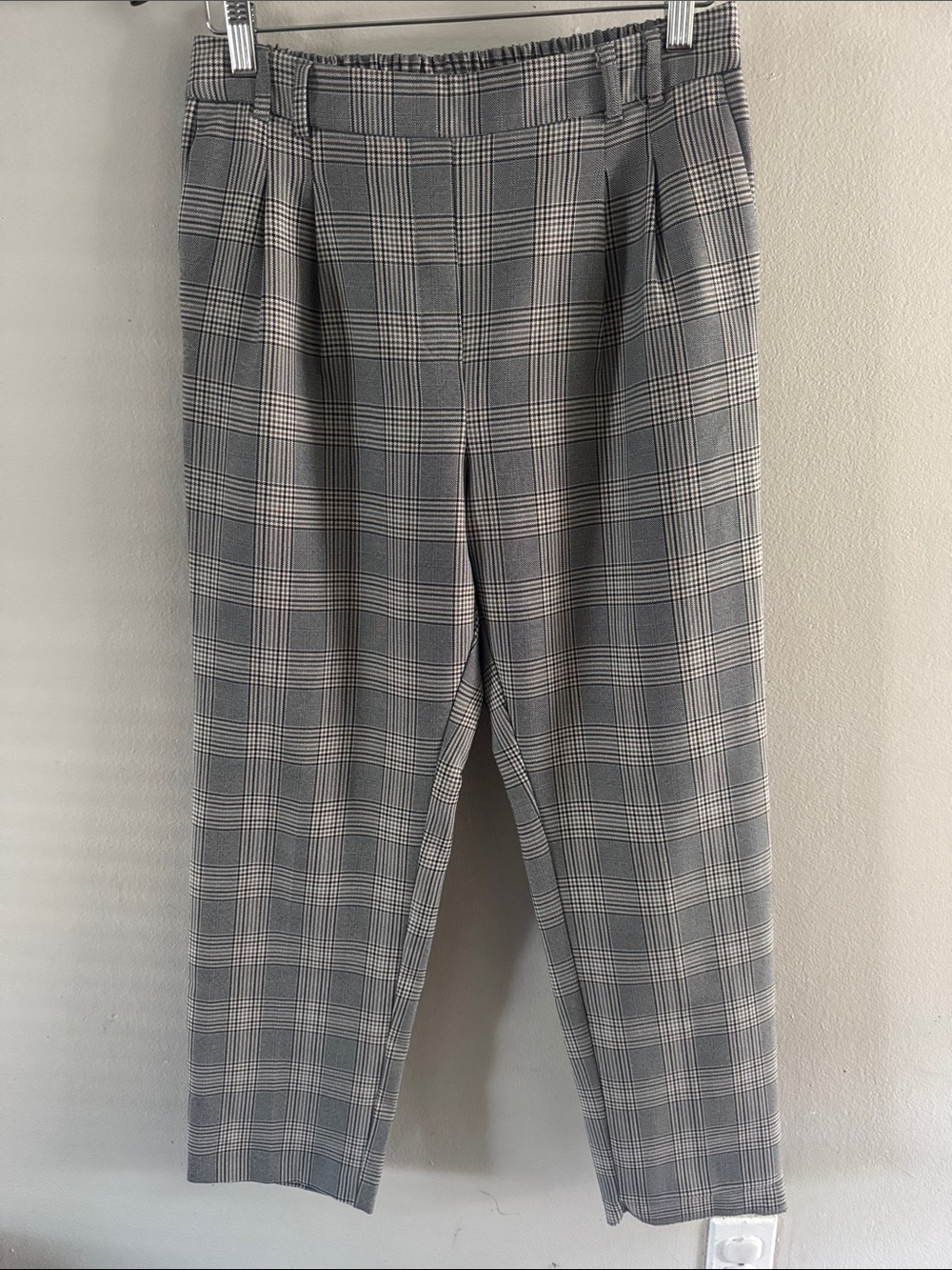Primark Brown and Gray Plaid Trousers